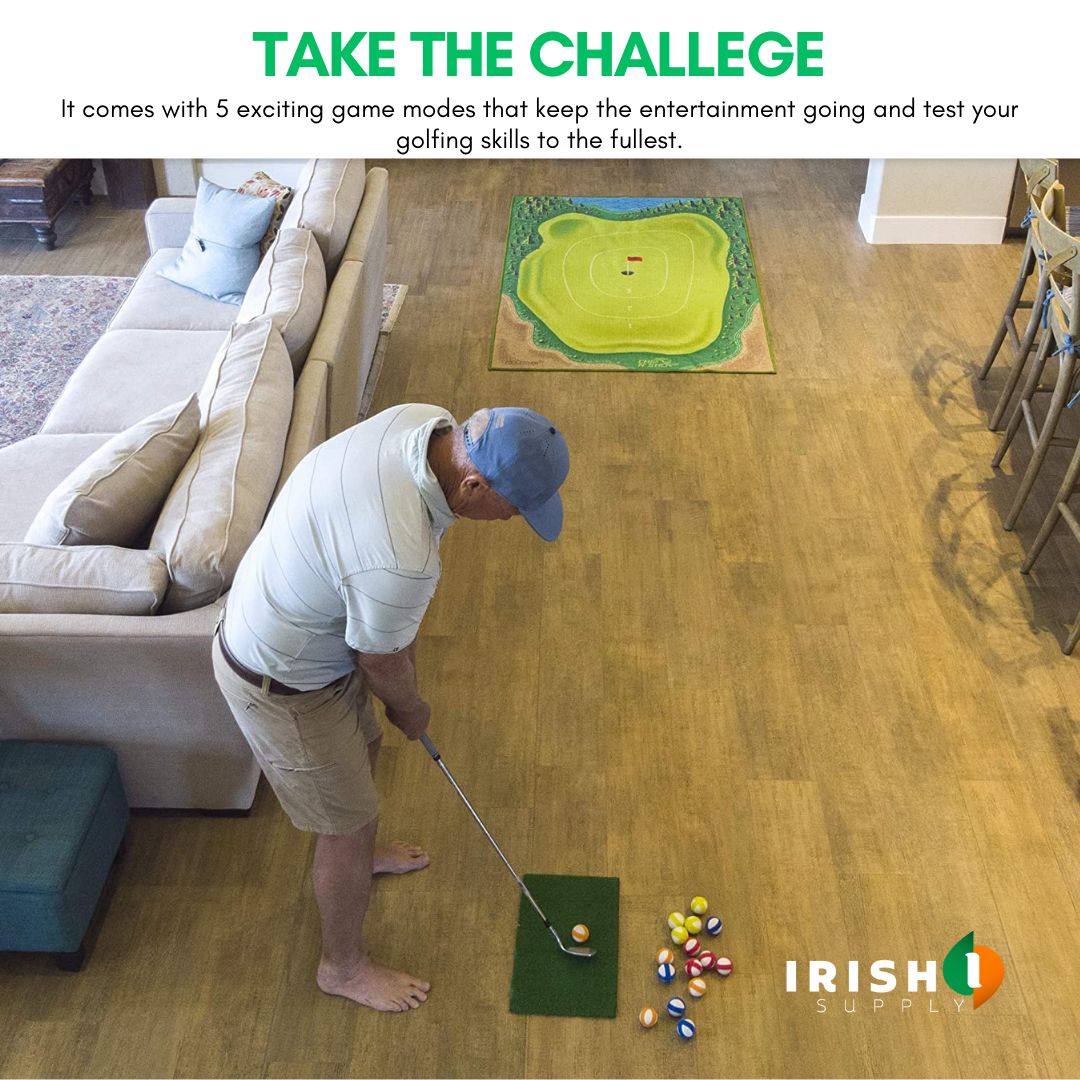 Irish Supply, SWINGPRO, Golf Game Mat Pad