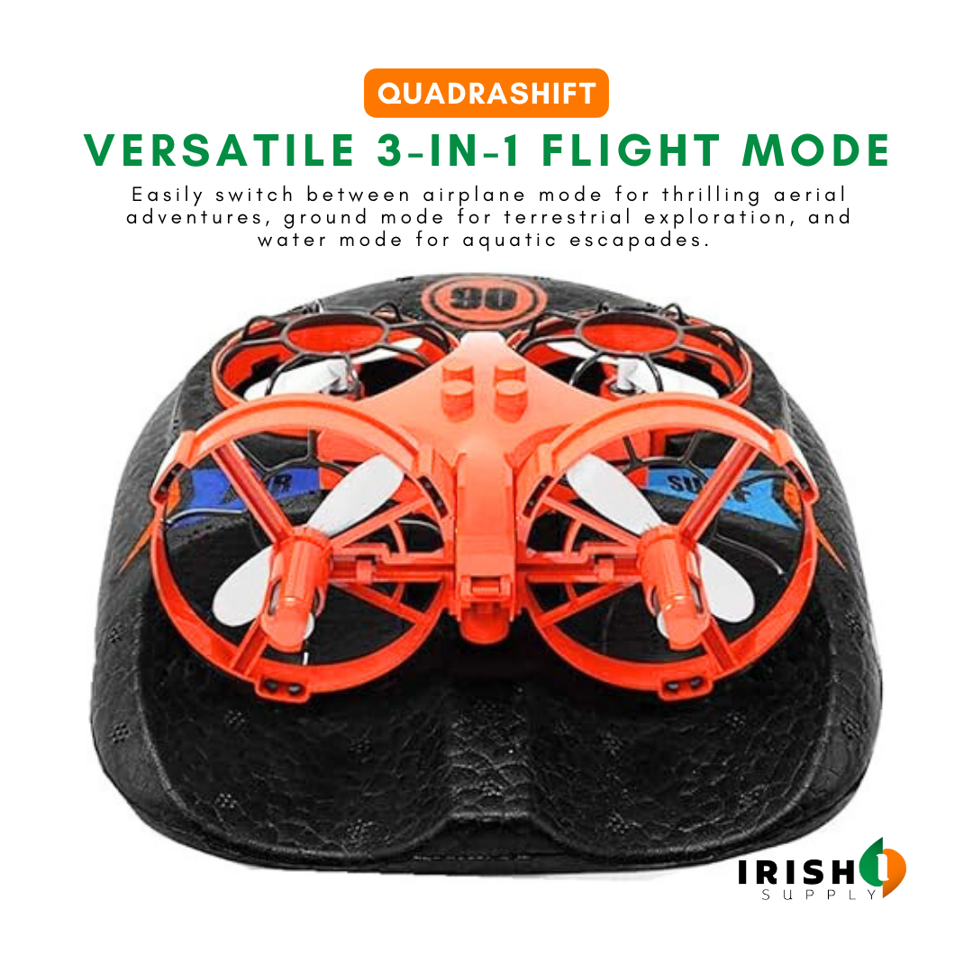 Irish Supply, QUADRASHIFT, 3 in 1  Remote Controlled Hovercraft