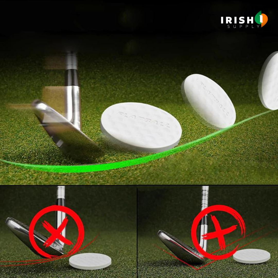 Irish Supply, GLIDE Golf Swing Trainer Flat Light Practice Ball 6pcs