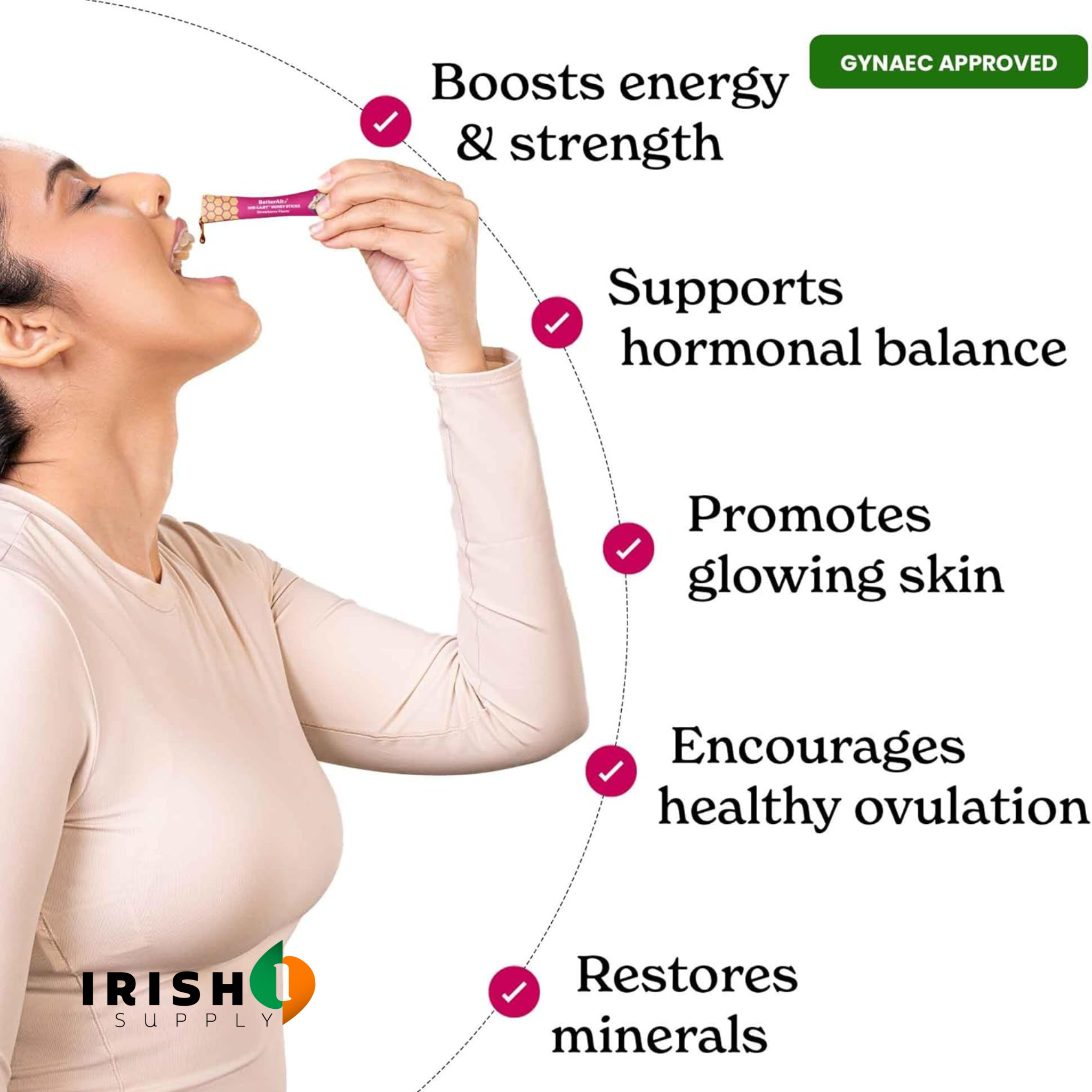 ALTHEVA Women's Multi-Mineral Honey Sticks 30 sticks