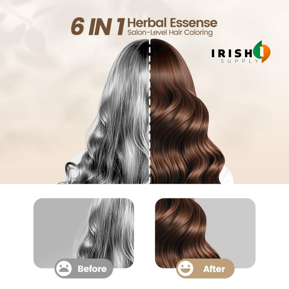 BIOBLEND Plant-Based Hair Dye and Care Shampoo (460ml)