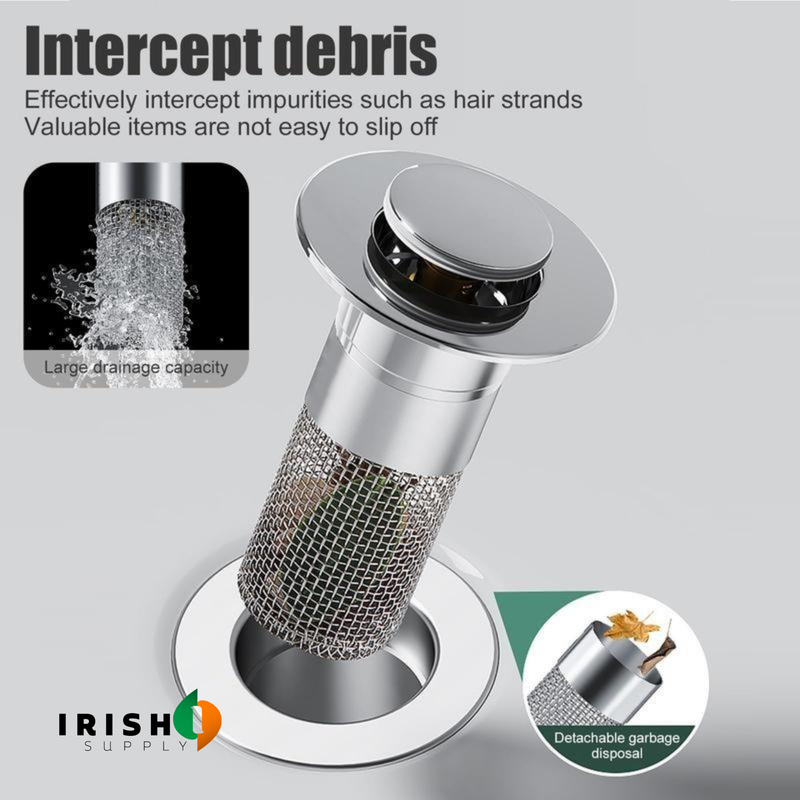 DRAINGUARD Anti-Clog Sink Stopper & Hair Catcher