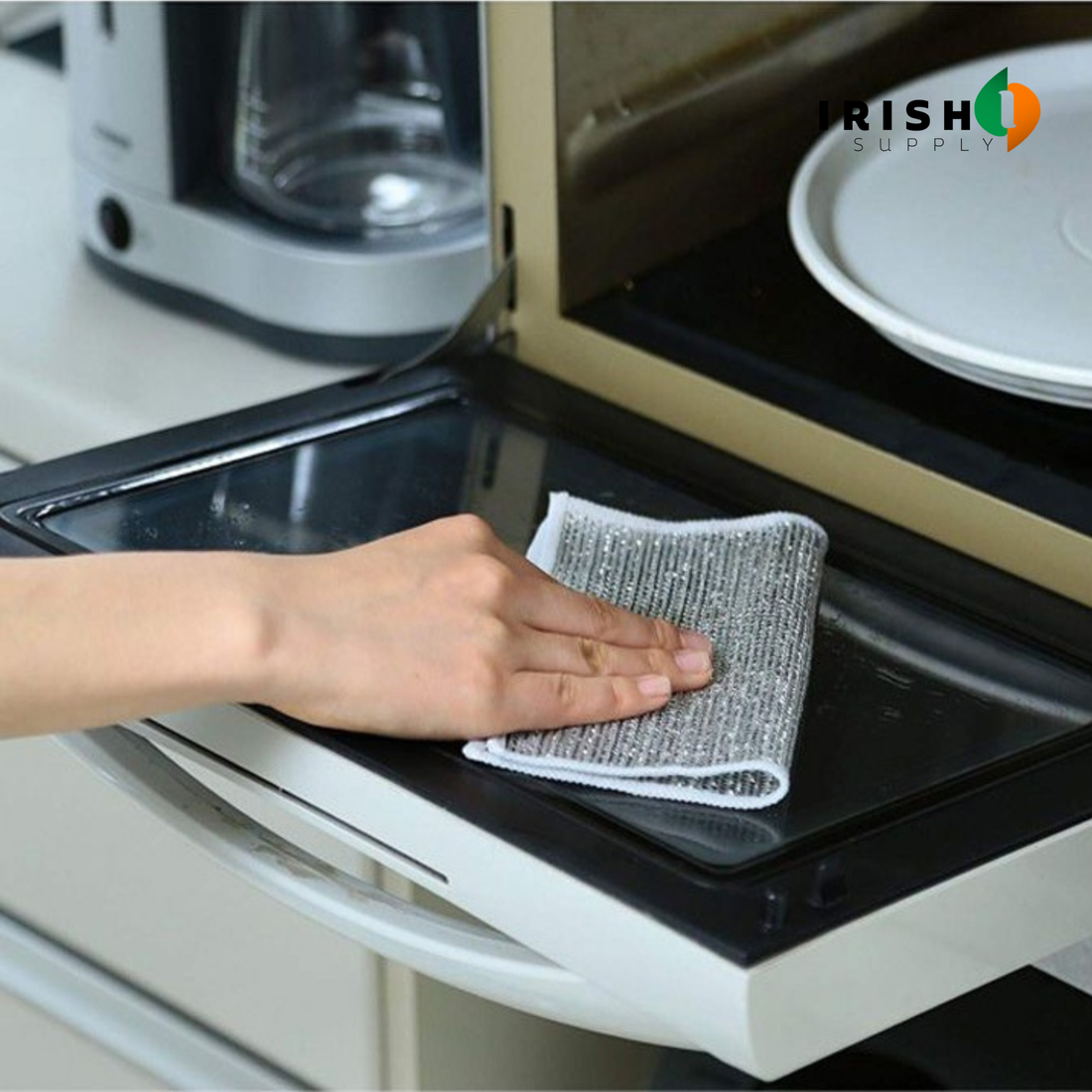 ECOBRIGHT Non-Scratch Rinse-Clean Wire Dish Cloth (3 pieces)