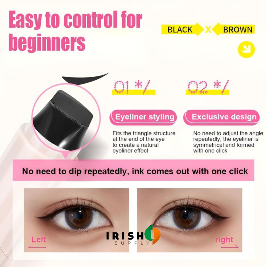 FLICKFIX Smudge-Proof Rotating Eyeliner Stamp