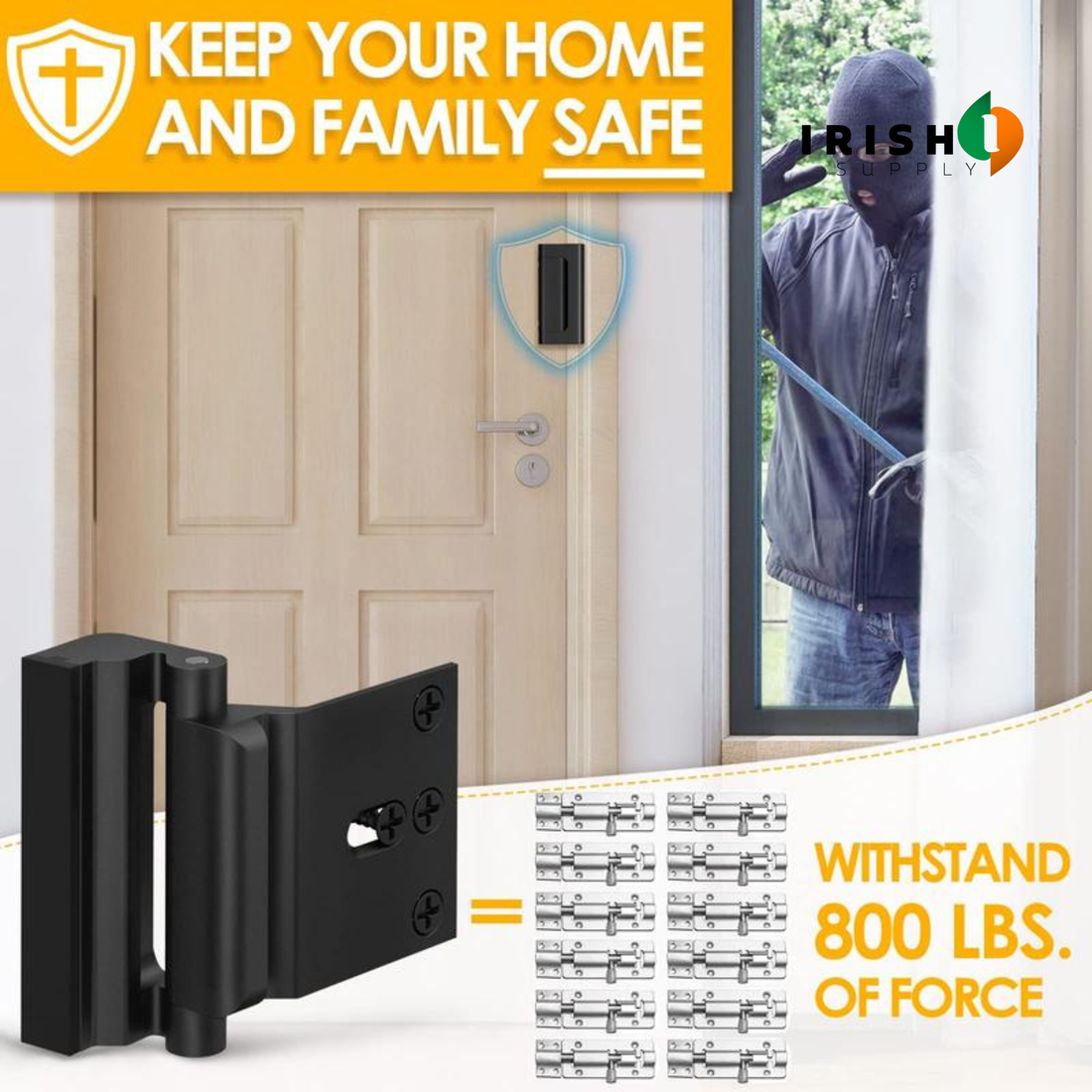 GUARDLATCH Home Protection Door Lock (5 pieces)