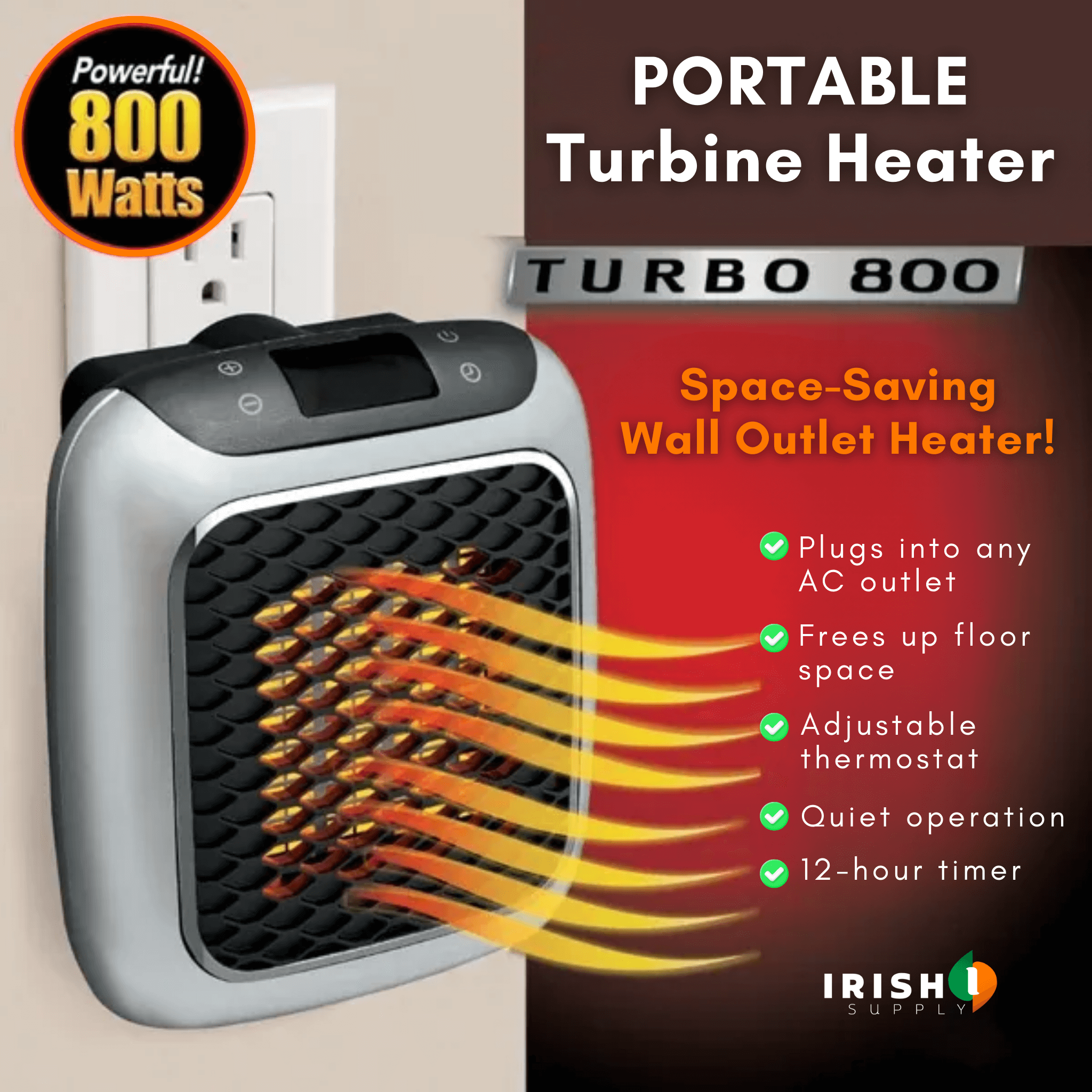 HeatPod Wall Mounted Portable Heater