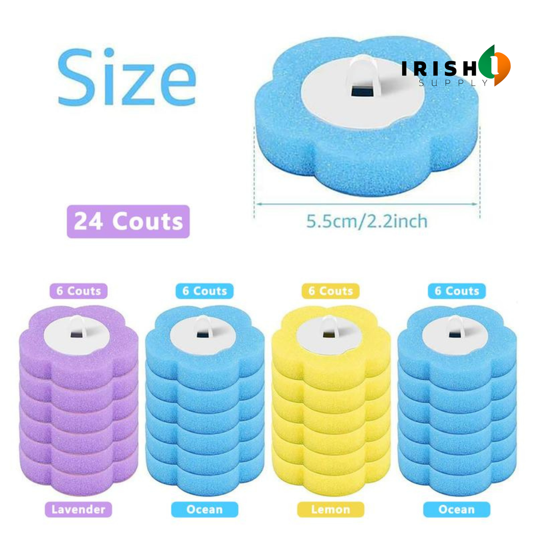 HYGIENEDROP Touch-Free Disposable Toilet Brush and Holder Set