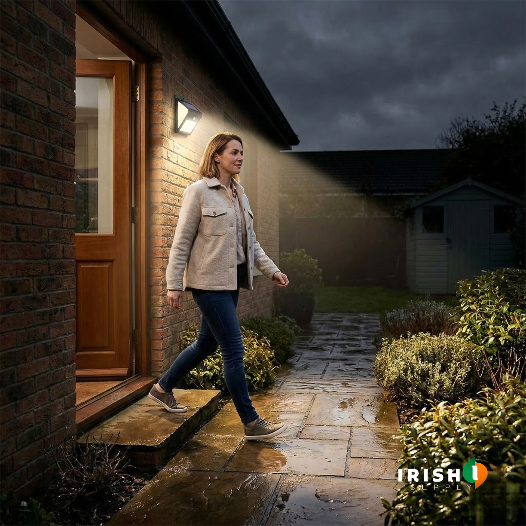 NIGHTBEAM 140 LED Outdoor Solar Lights with Motion Sensor