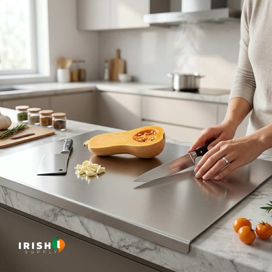 AERIS Sleek Stainless Steel Chopping Board