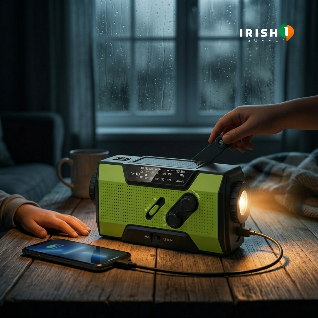 LIFELINE 2000 mAh Solar Backup Crank Radio and Power Bank