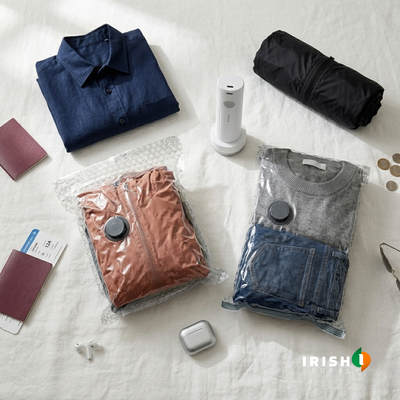 PACKPRESS Electric Travel Vacuum Compression Bags (6 Pieces)