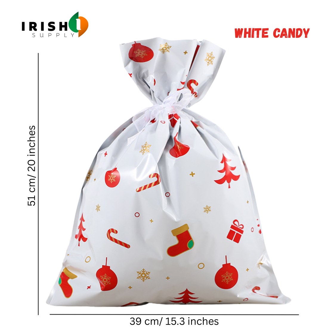 MERRYBAG 30-Piece Reusable Drawstring Gift Bag Set