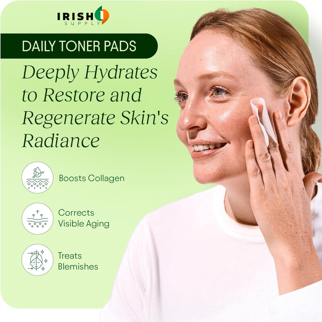 MIRAPUFF Wrinkle-Defying Toner Pads (100 pcs)