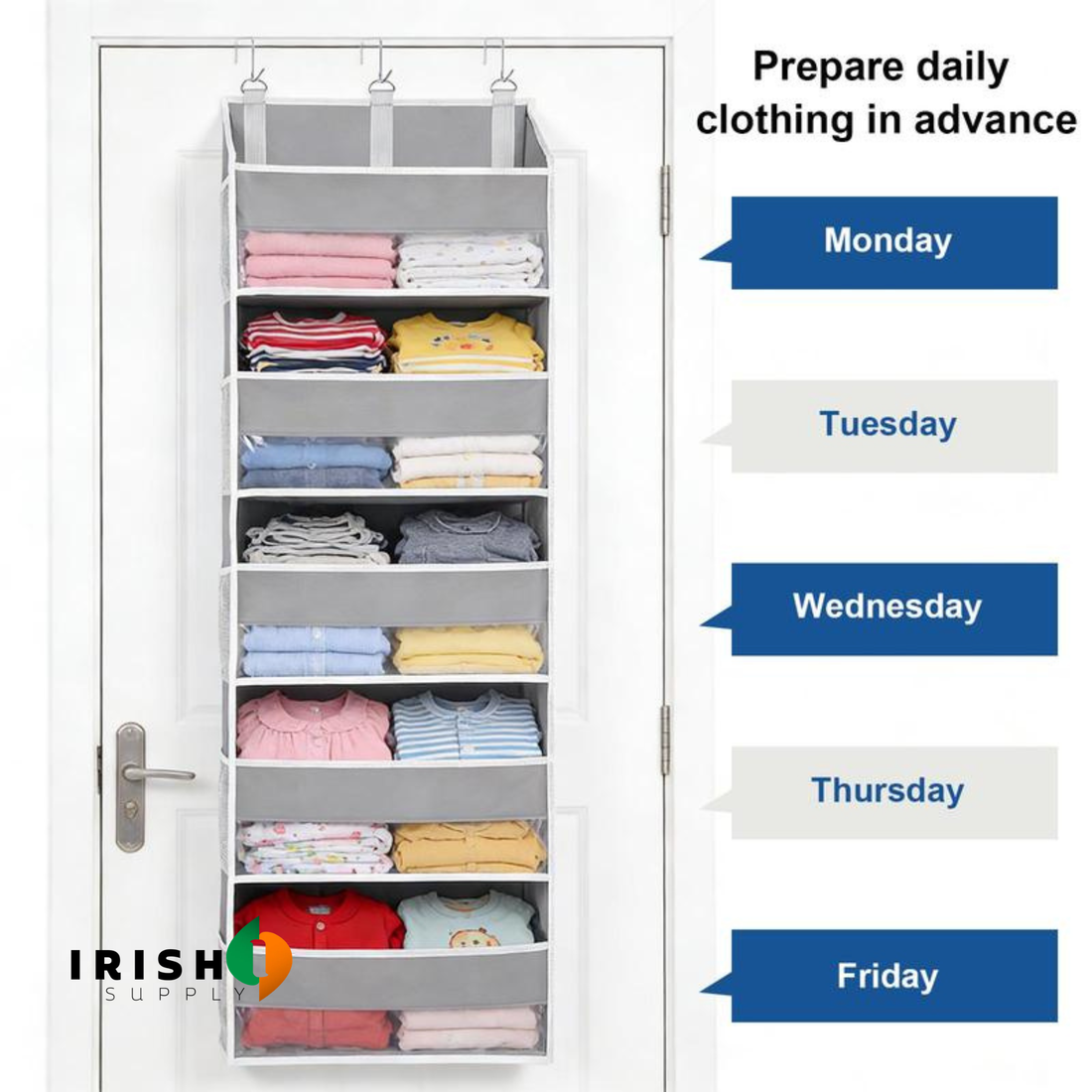 ORGANEST 5-Tier Nursery & Home Storage Door Organizer
