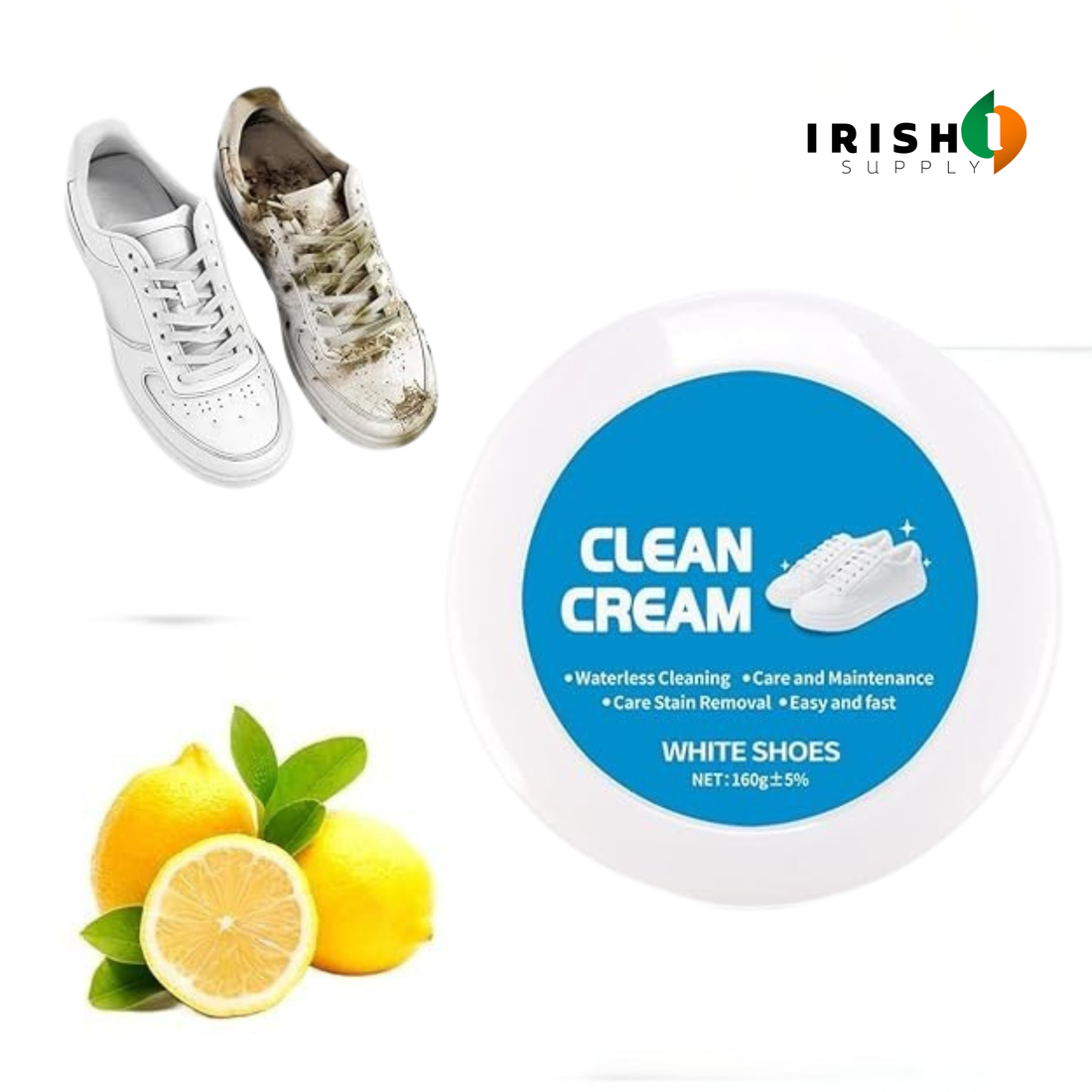 SOLEBRIGHT Deep Stain White Shoe Cleaner (160g)