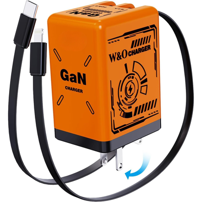 SWIFTCORD 120W Retractable USB-C and Lightning Fast Charger