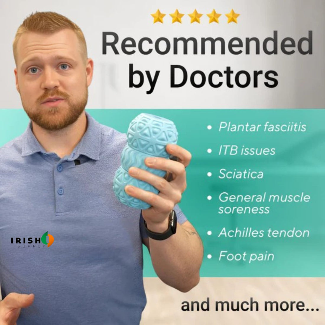 VIBRACORE Portable Vibrating Deep Tissue Roller