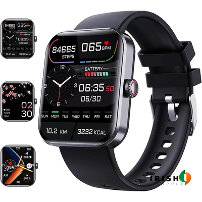 HEALTHBEAT Heart Rate & Blood Pressure Sports Smartwatch
