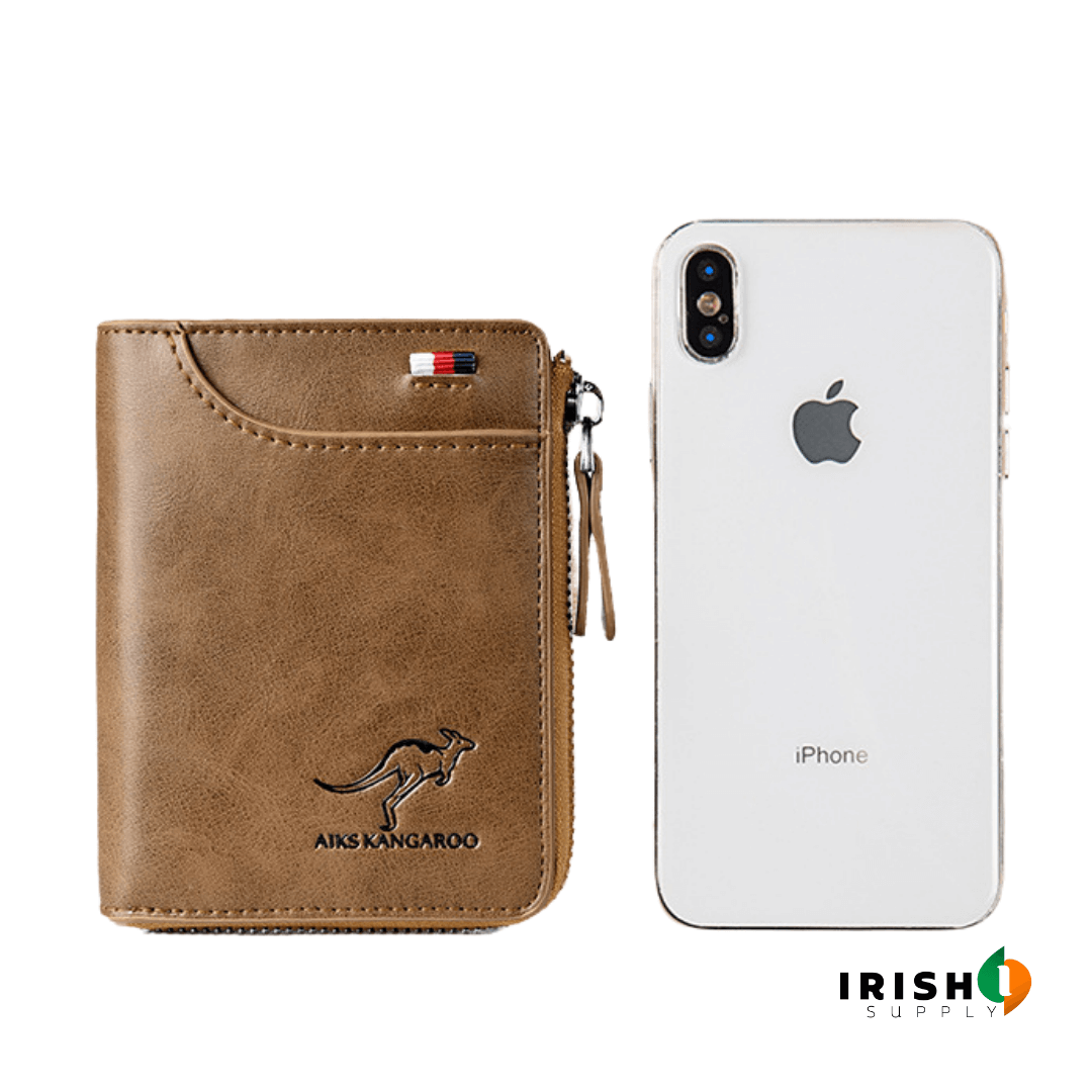 Irish Supply, BlockRob™ Leather Safety Wallet