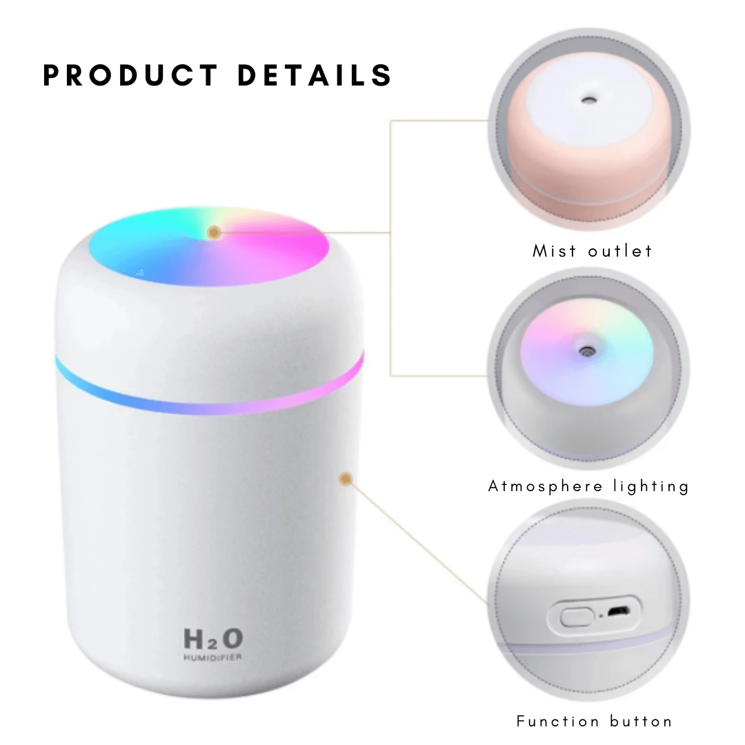 Irish Supply, AIRDIFFUSER Electric Air Humidifier Aroma Oil Diffuser