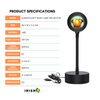 Irish Supply, SUNSETFLOW Night Lamp Projector