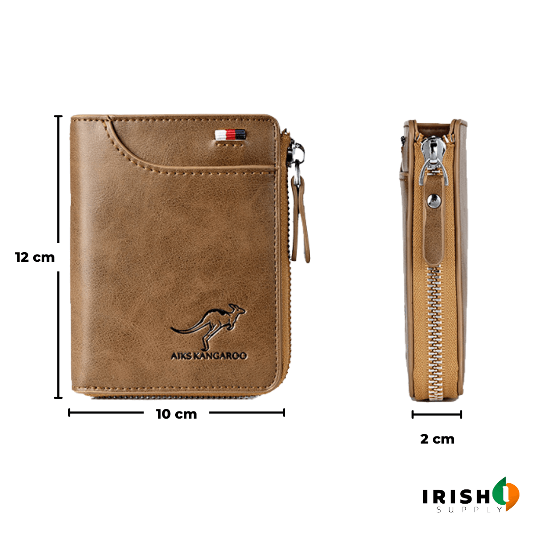 Irish Supply, BlockRob™ Leather Safety Wallet