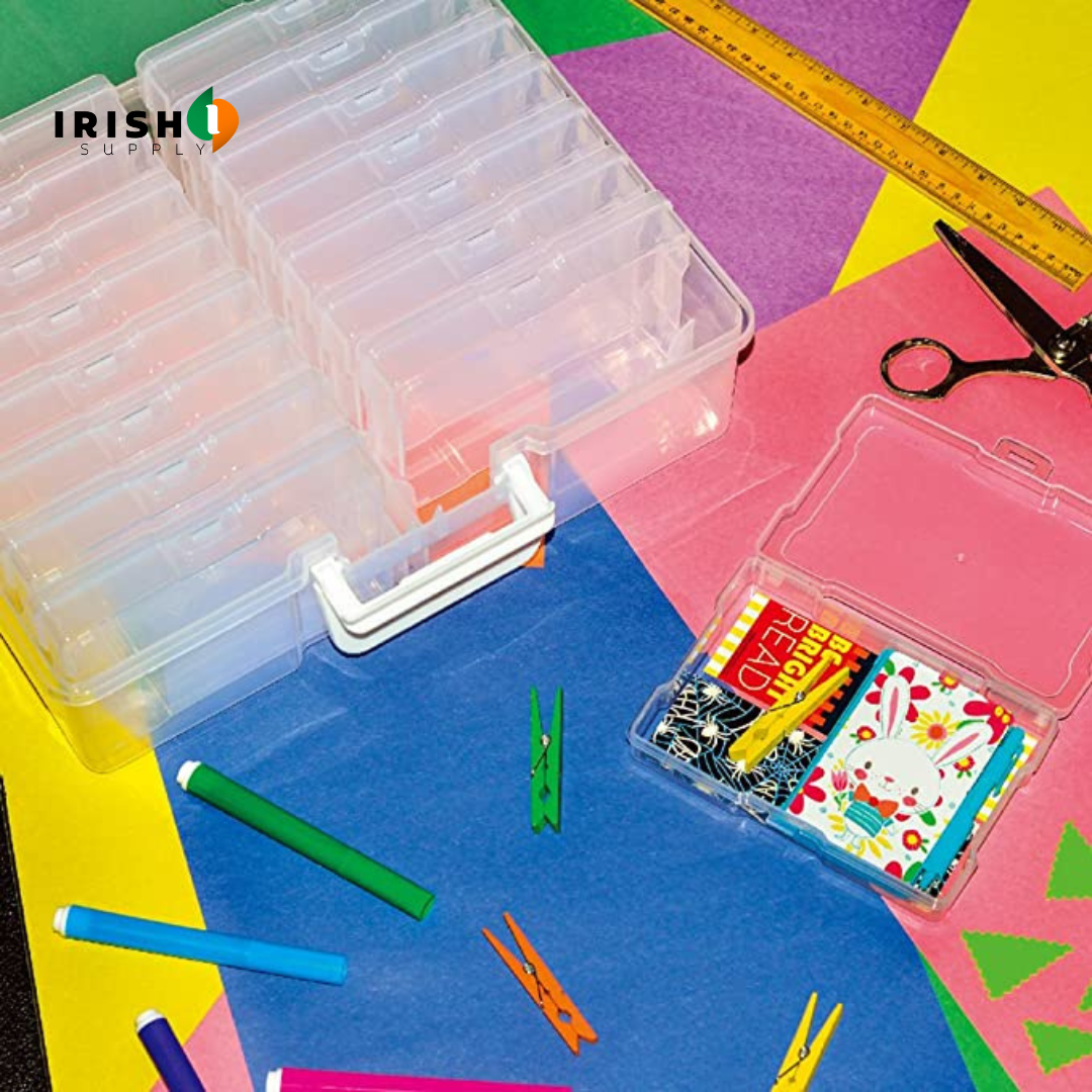 CRAFTCADDY Photo Cases and Clear Craft Storage Box
