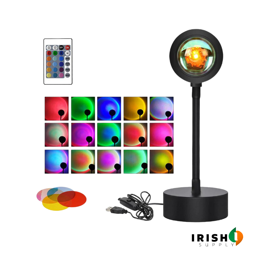 Irish Supply, SUNSETFLOW Night Lamp Projector