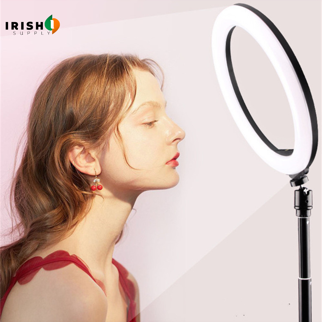 Irish Supply, FLASHPOD Vlog Selfie Ring Light with Stand