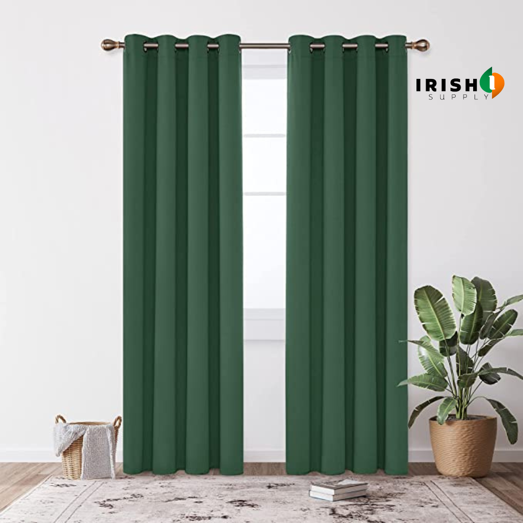 Irish Supply, THERMABLOCK Super Soft Thermal Insulated Eyelet Blackout Curtains