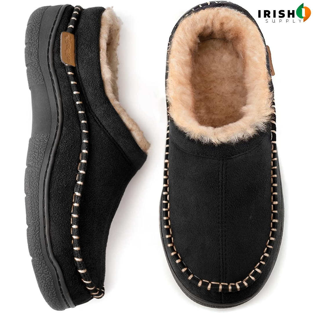 SOFTCLOUD Fluffy Wide Loafer Slippers