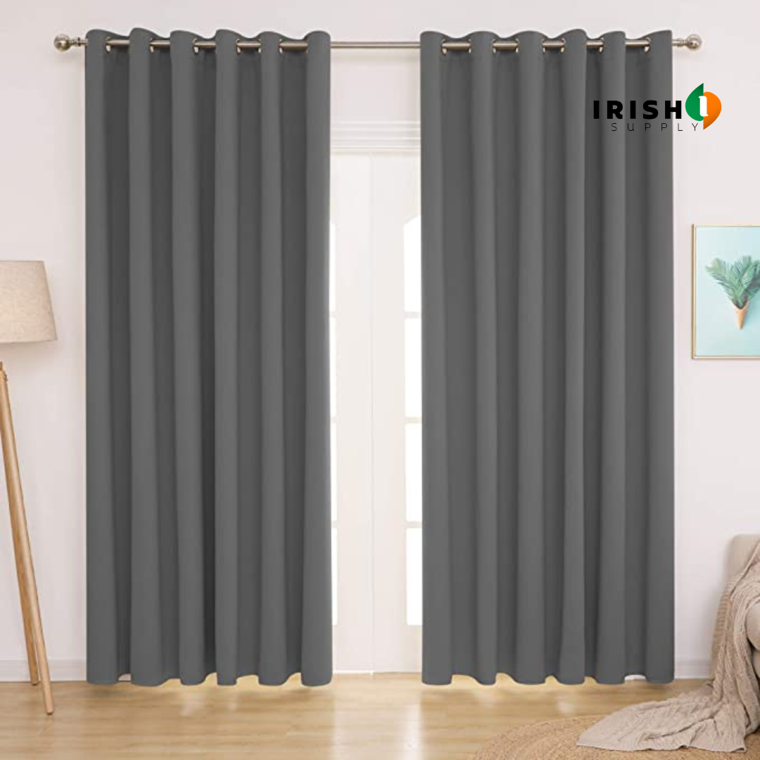 Irish Supply, THERMABLOCK Super Soft Thermal Insulated Eyelet Blackout Curtains