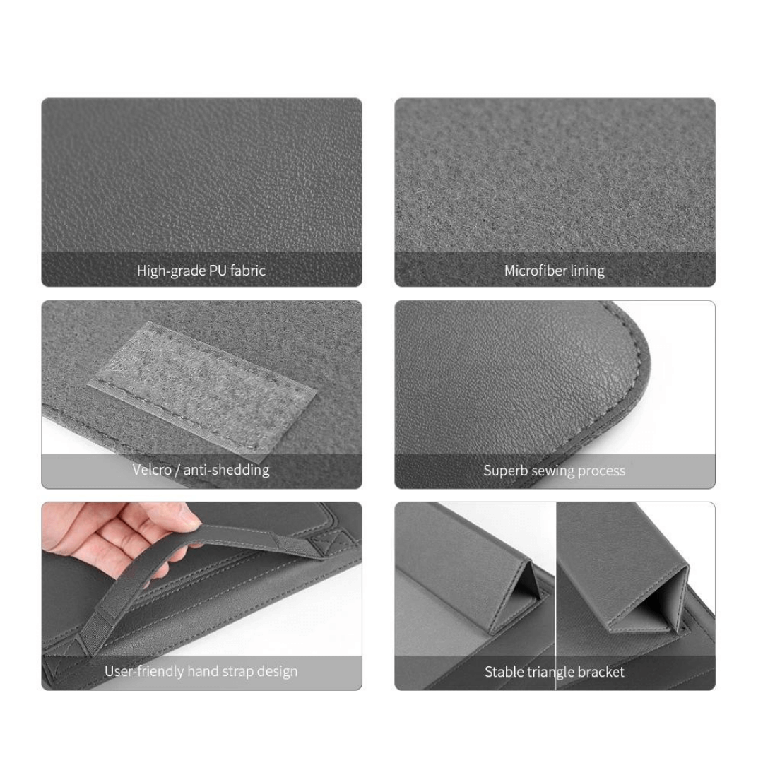 TECH SLEEVE 3-in-1 Laptop Cover Case with Mouse Pad and Stand