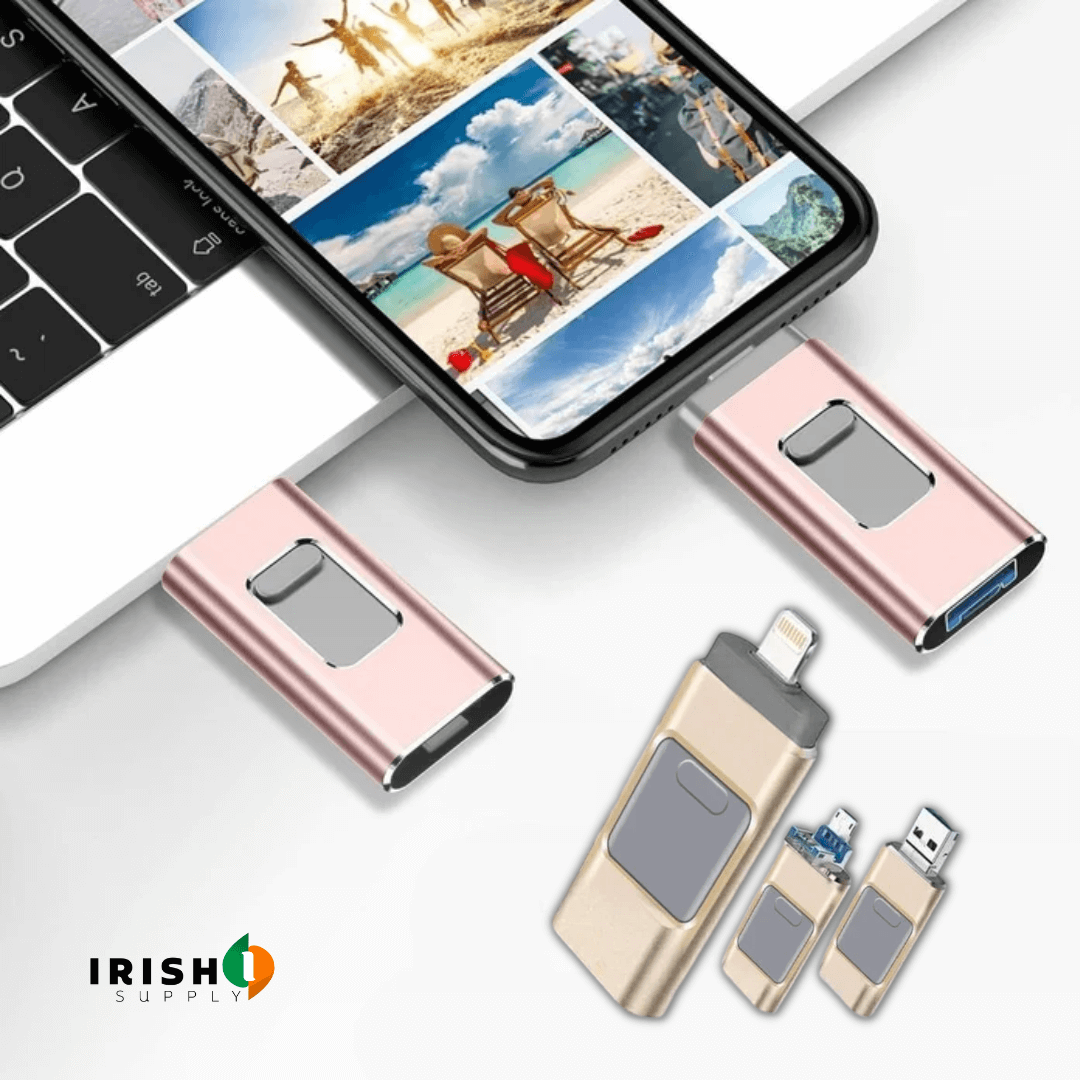 Irish Supply, SYNCDRIVE 4 In 1 High Speed USB Multi Flash Drive