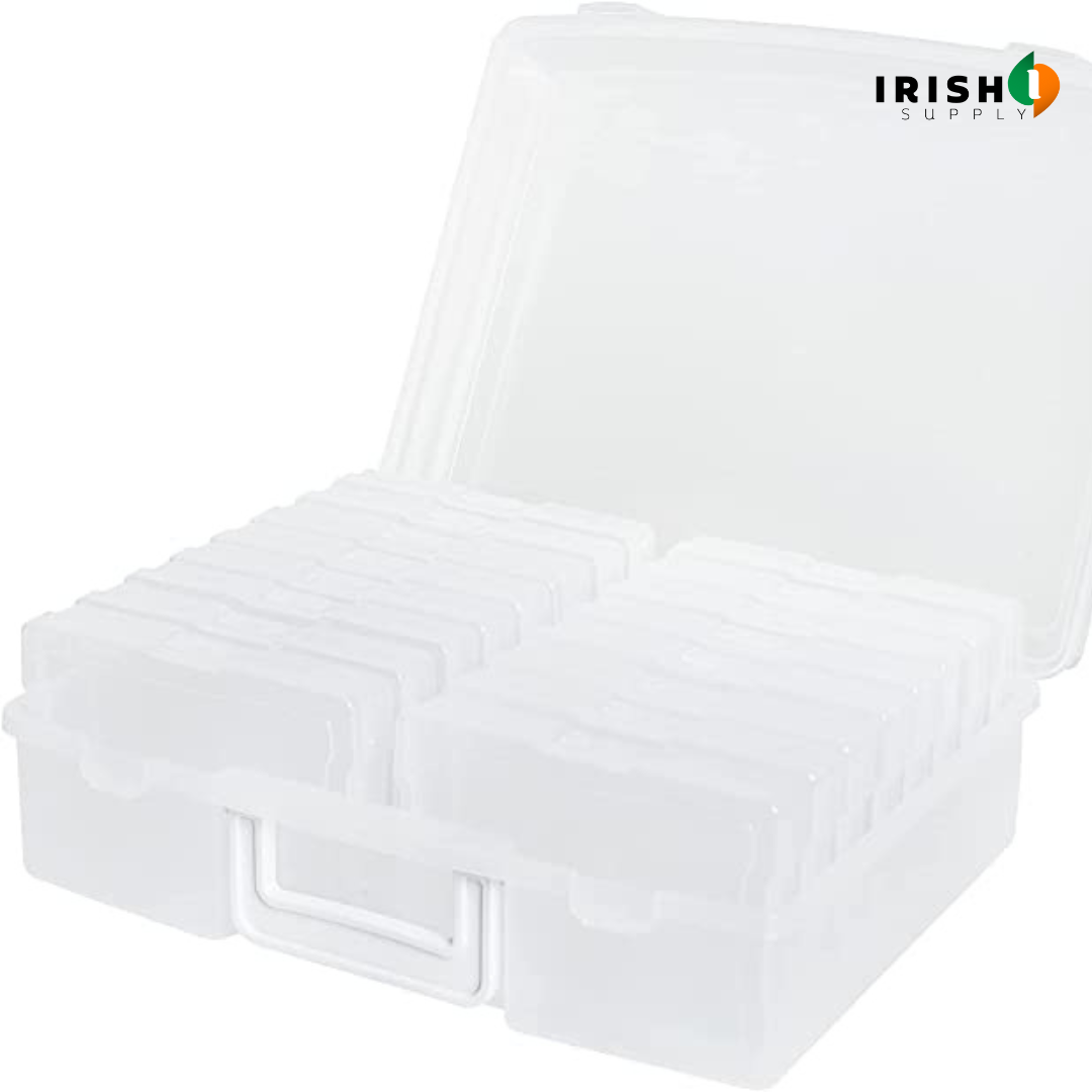 CRAFTCADDY Photo Cases and Clear Craft Storage Box