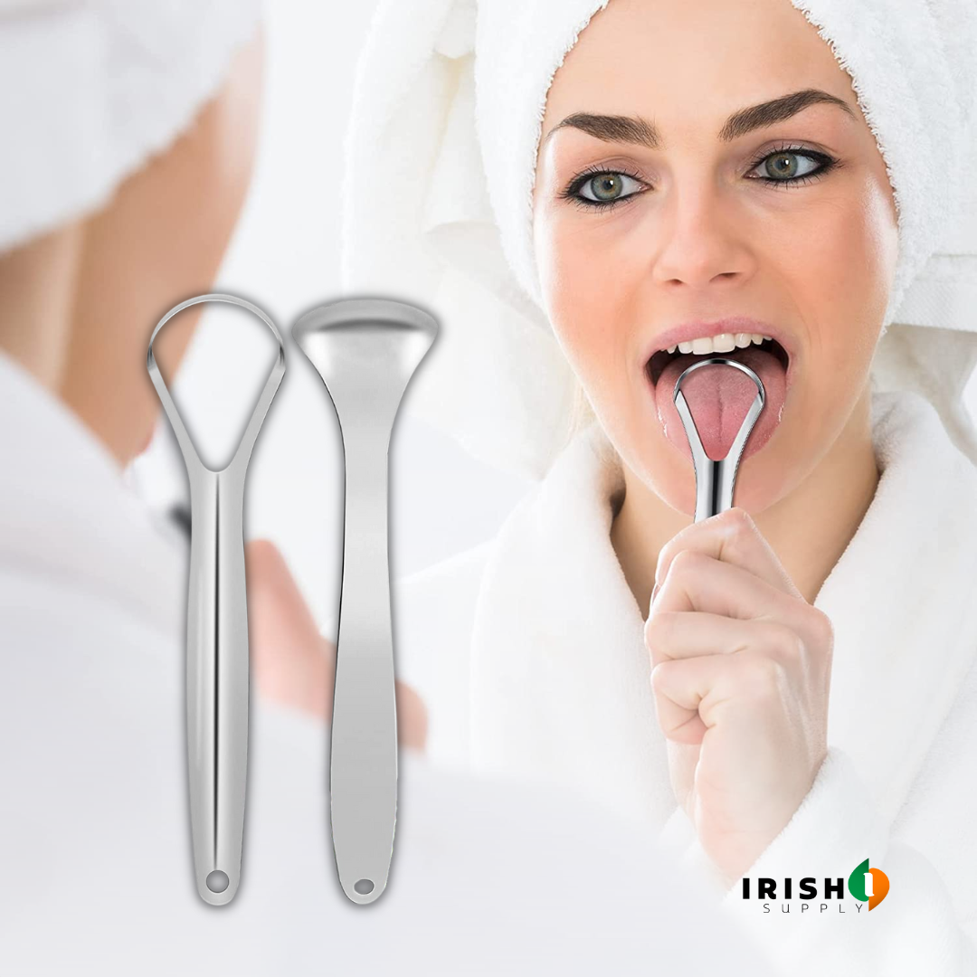 Irish Supply, SCRAPEPRO Tongue Scraper Cleaner for Adults