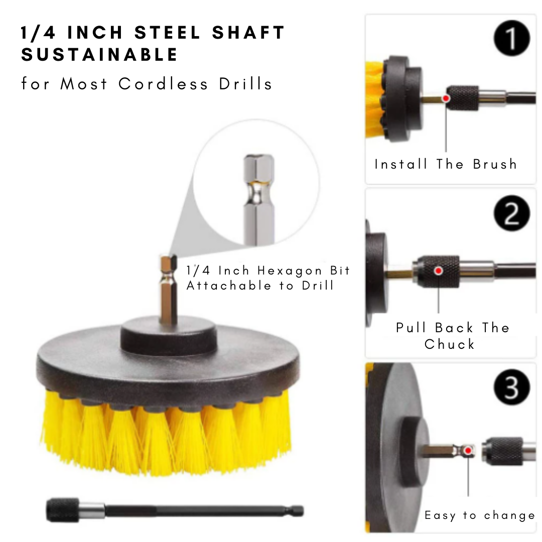 TRACTIONX Drill-Attached Brush