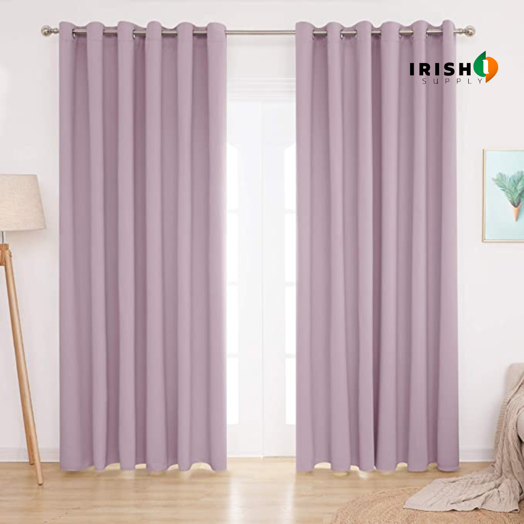 Irish Supply, THERMABLOCK Super Soft Thermal Insulated Eyelet Blackout Curtains