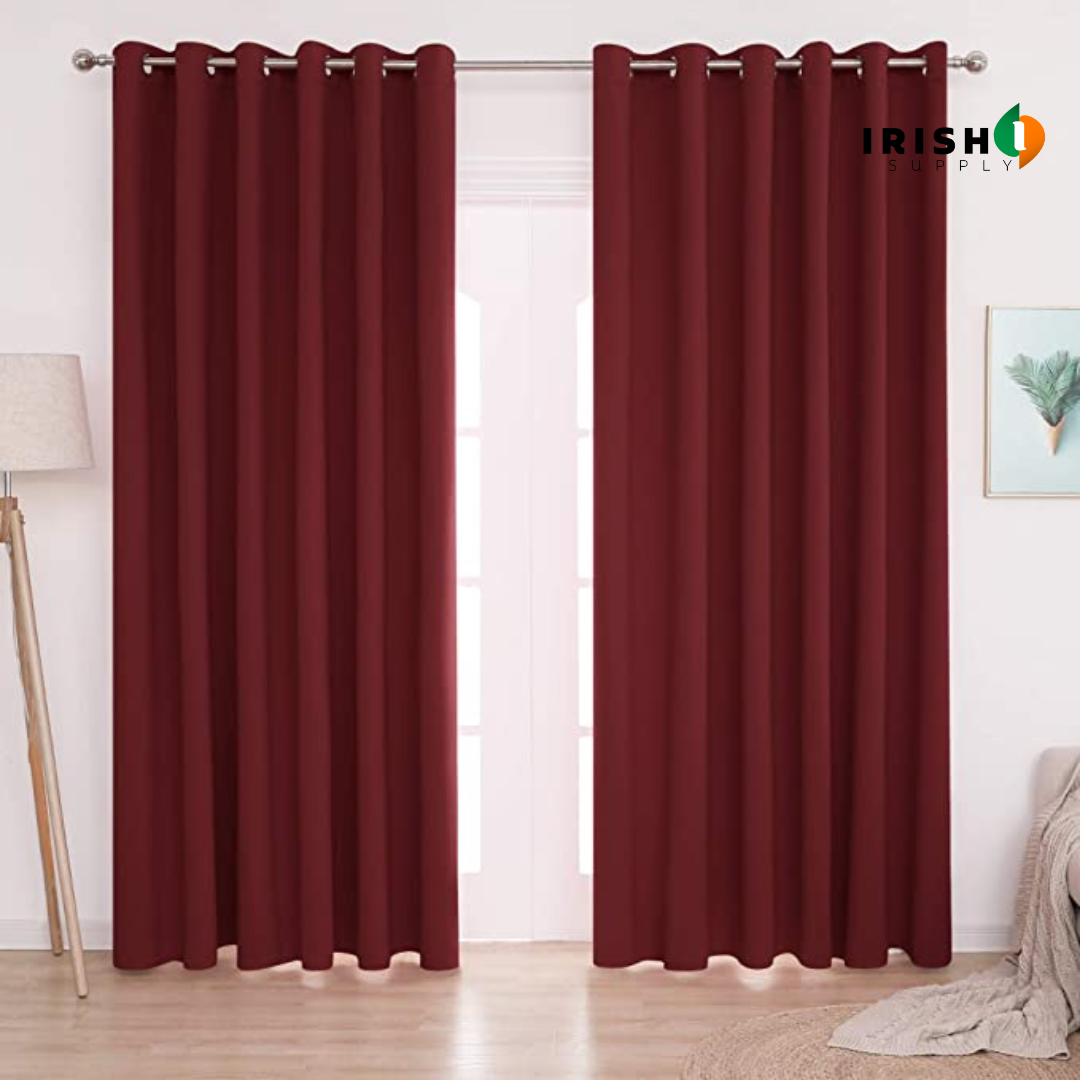 Irish Supply, THERMABLOCK Super Soft Thermal Insulated Eyelet Blackout Curtains