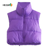 Load image into Gallery viewer, ABERO Cropper Puffer Vest