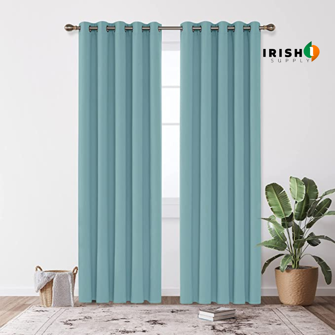 Irish Supply, THERMABLOCK Super Soft Thermal Insulated Eyelet Blackout Curtains