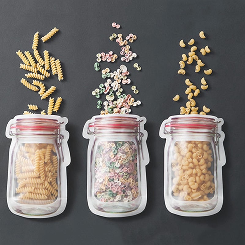 Irish Supply, Mason Jar Shape Storage Bags