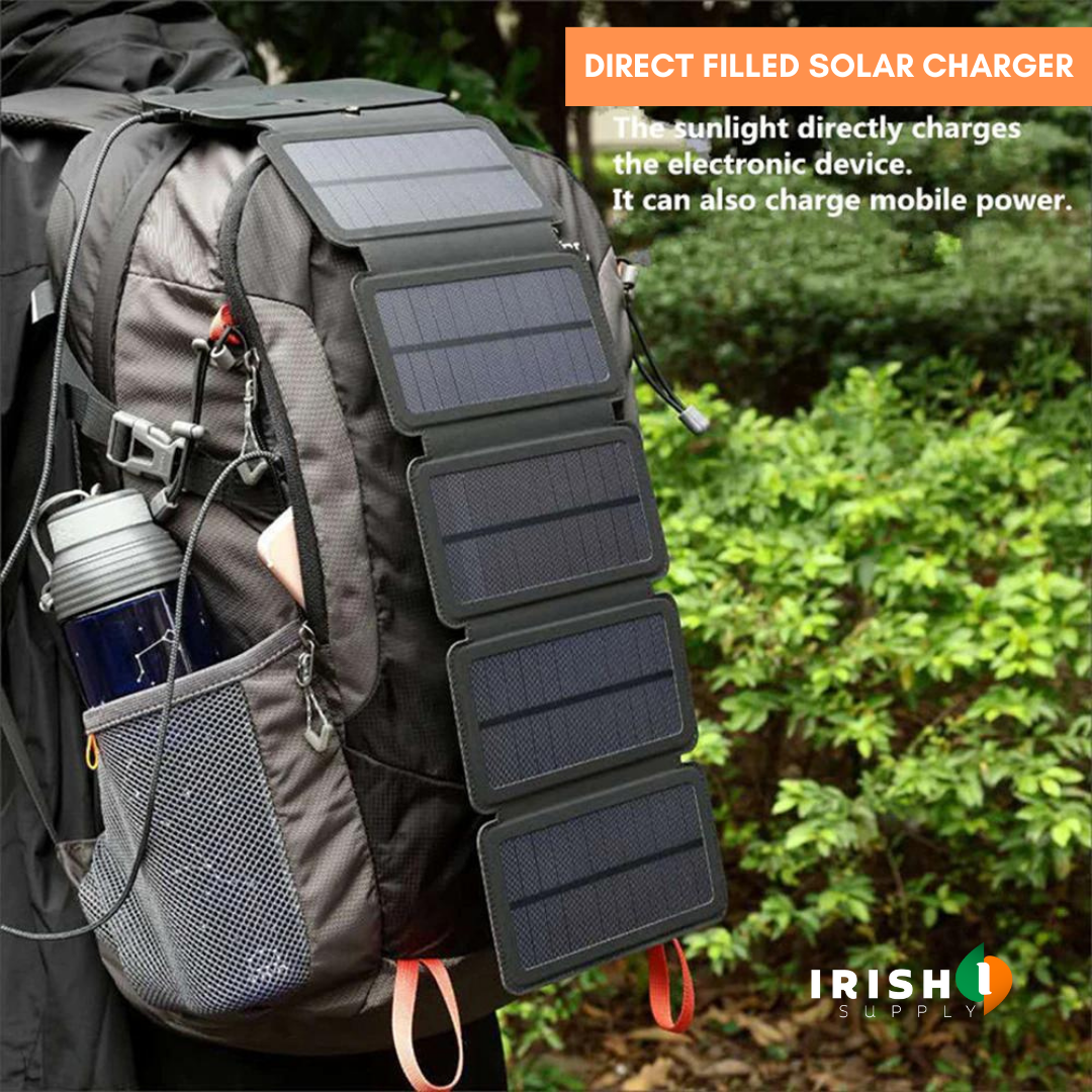 Irish Supply, POWERFOLD Outdoor Solar Panel Charger