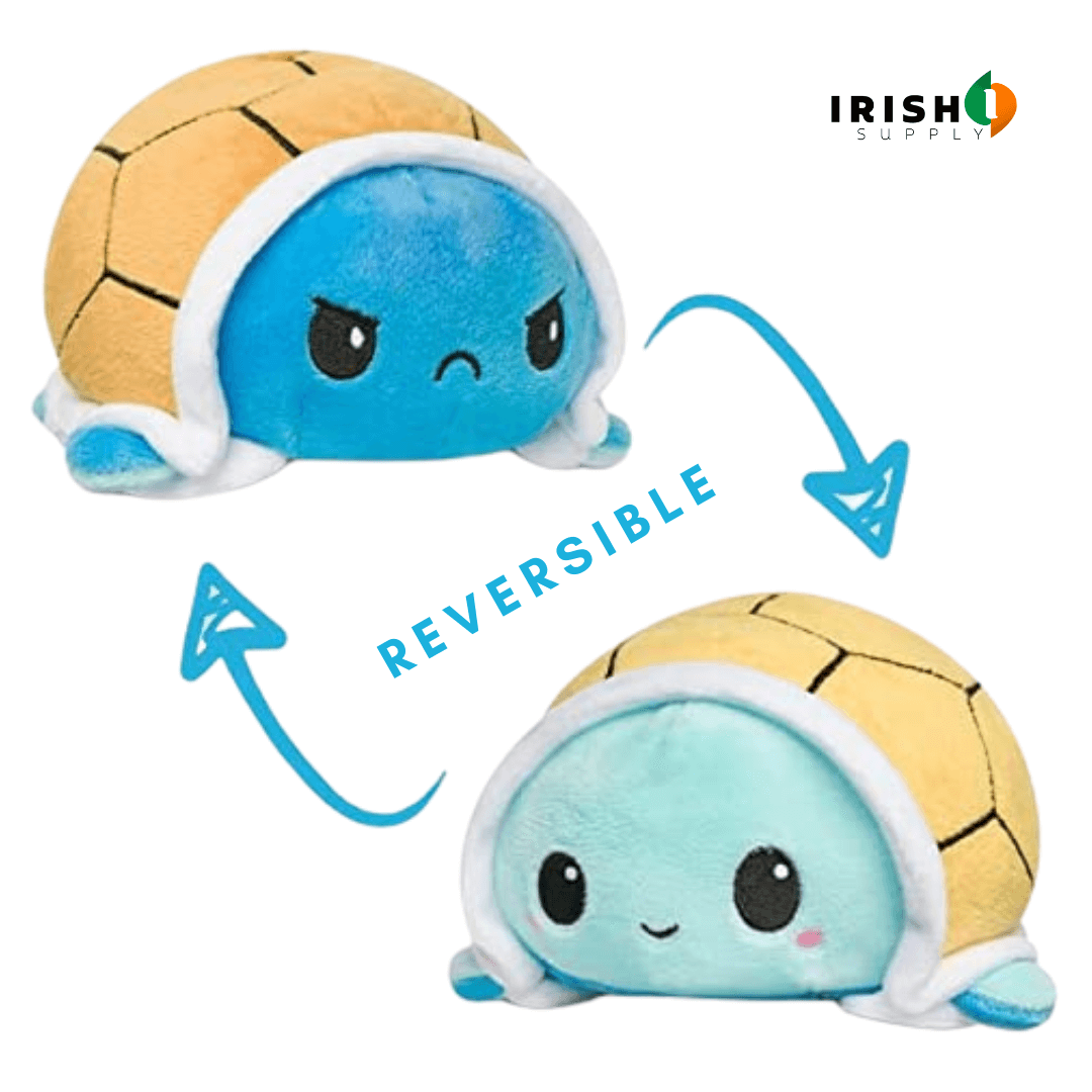 Irish Supply, PUMBII Reversible Mood Turtle Plushie