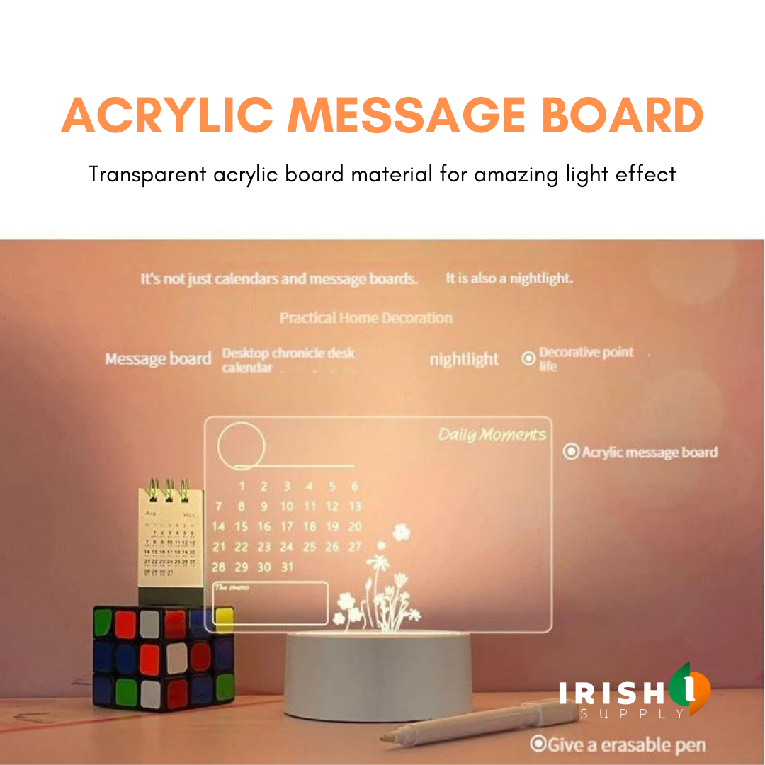 Irish Supply, GLOWNOTE Board LED Light Night