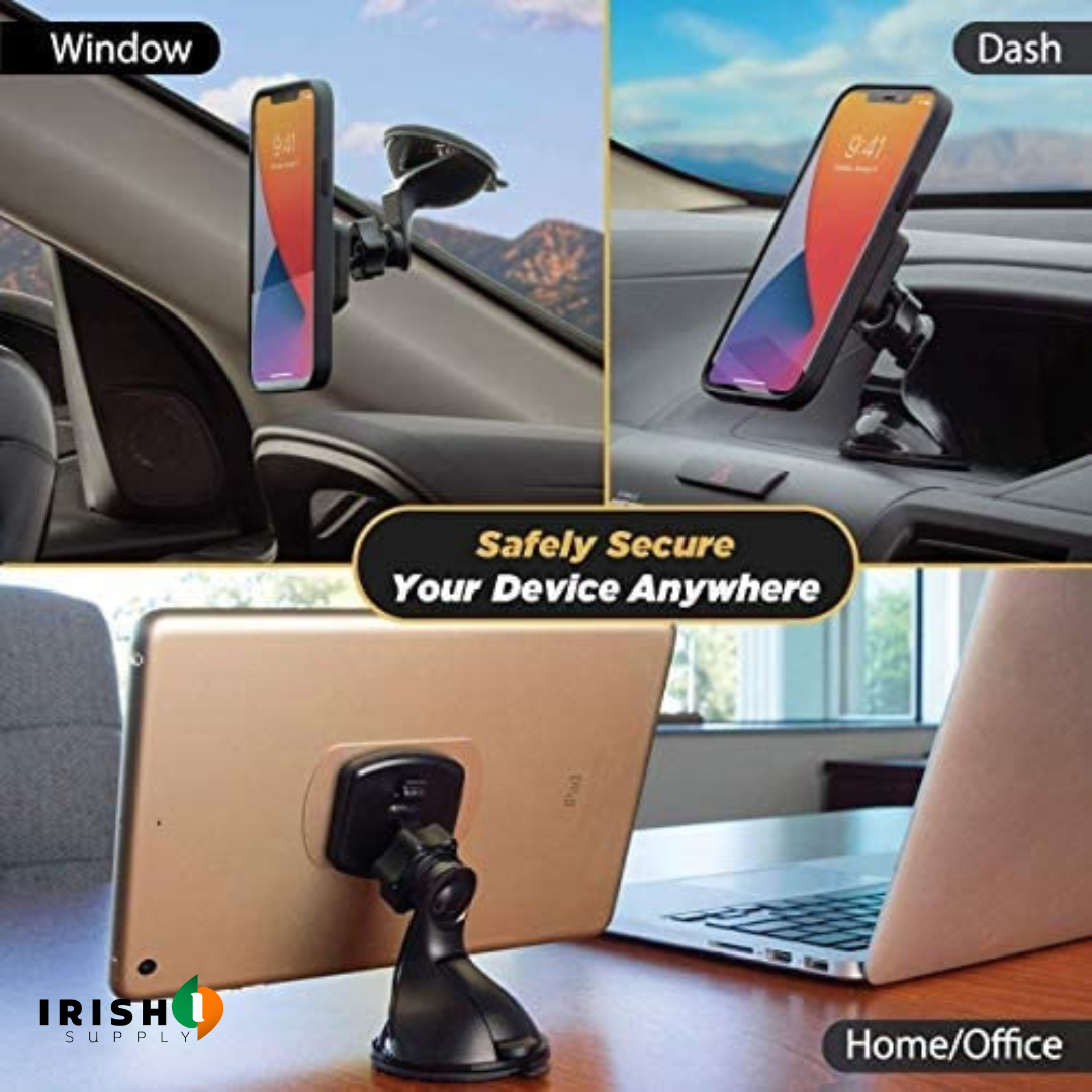 Irish Supply, MAGNOHOLD Premium Magnetic Car Windshield or Dashboard Phone Holder