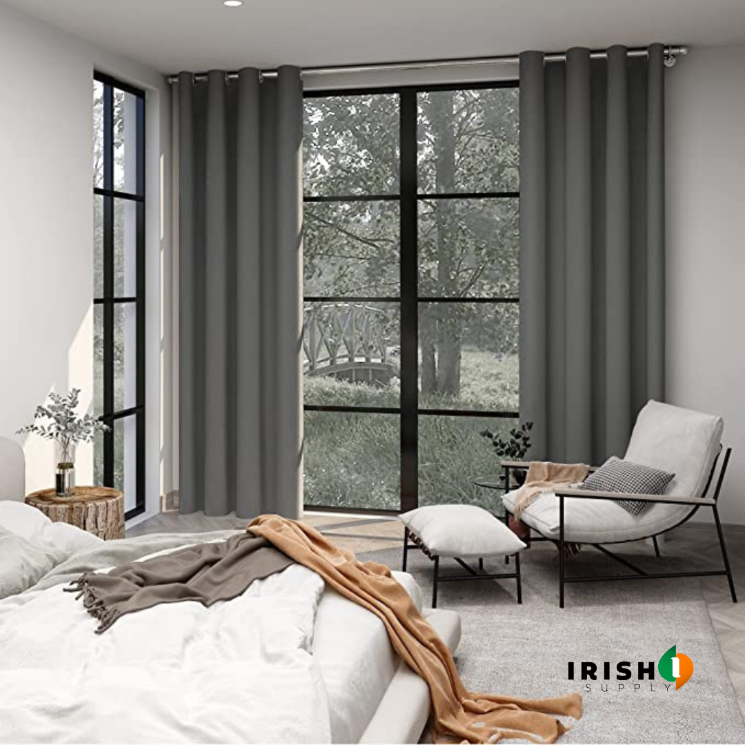 Irish Supply, THERMABLOCK Super Soft Thermal Insulated Eyelet Blackout Curtains