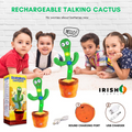 Irish Supply, DANCING CACTUS- Electric Singing Cactus Plush Toy