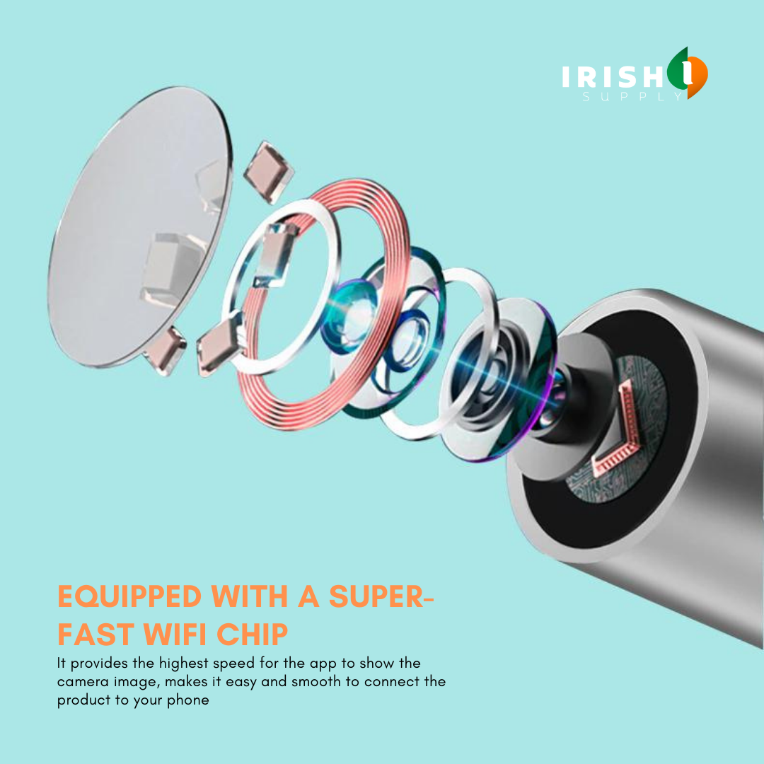 Irish Supply, EARVIEW Camera LED Light Wireless Otoscope Ear Cleaning Kit