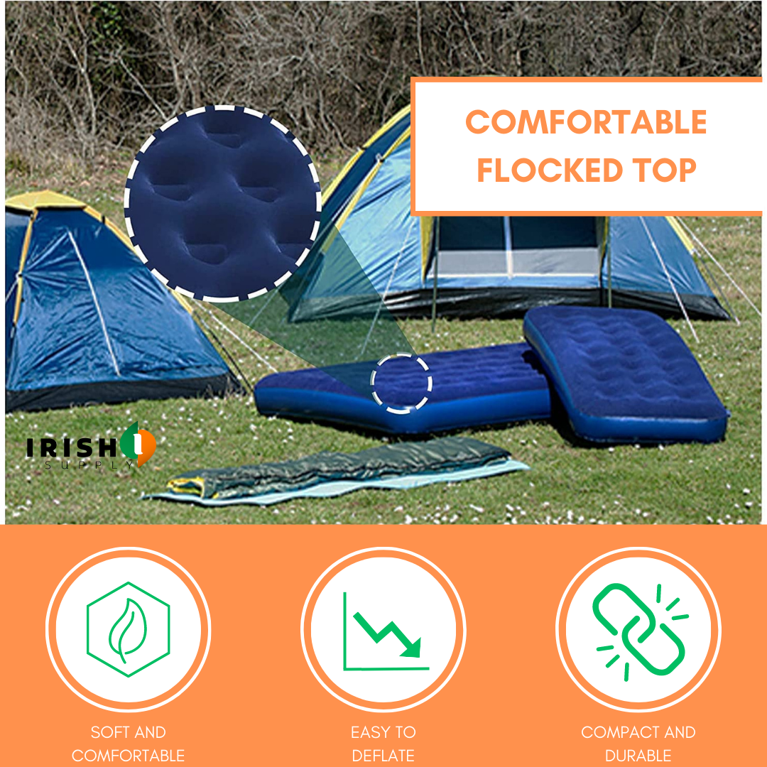 Irish Supply, INFLATEREST Foldable Outdoor Inflatable Camping Bed